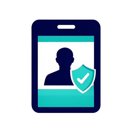 Verified identity badge with a check shield